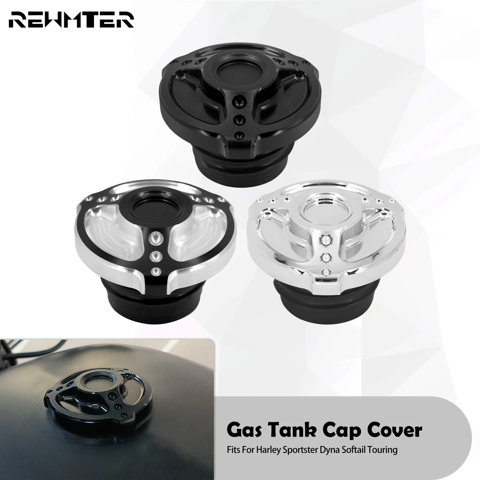 

Motorcycle Fuel Gas Tank Cover Oil Gas Cap For Harley Touring Road King Dyna Low Rider Softail Sportster 883 Motorbike Oil Cover