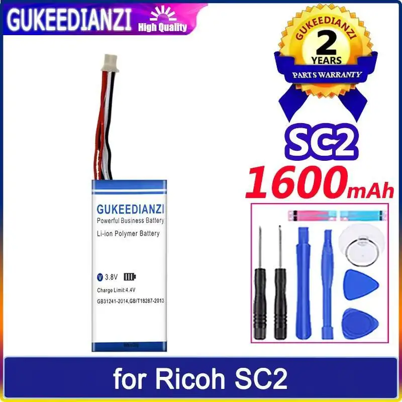 

1600Mah Camera Battery For Ricoh SC2 Durable Fast Charging
