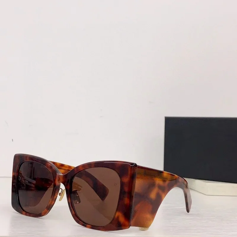 

Y23-2024 travel sunshade sunglasses anti-uv retro glasses, square chain sunglasses UV400