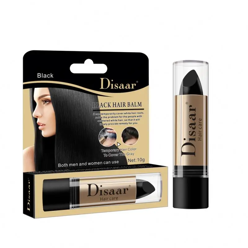 Fashion Black One-Time Hair Dye Pen Instant Gray Root Coverage Instant Hair Color Cream Stick Fast Temporary Cover Up White Hair