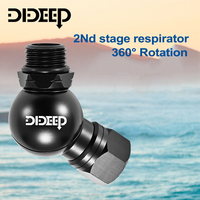 New-DIDEEP Universal 360 Degree Swivel Hose Adapter For 2Nd Stage Scuba Diving Regulator Connector Dive Accessories