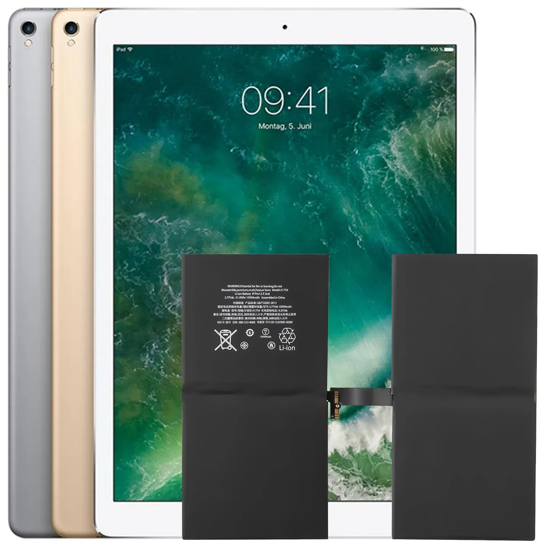 

Replacement Battery For APPLE IPAD Pro 12.9 2nd Gen A1670 A1671 A1821 10994 MAh New Tablet Batteries + Tools