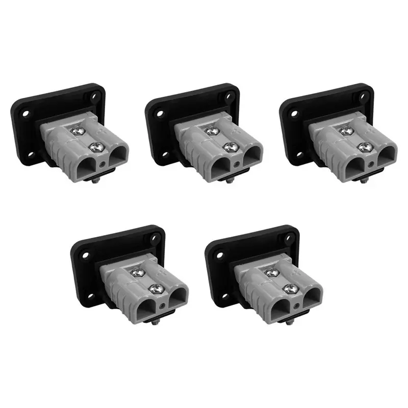 CQMF-5Pcs 50A Flush Mount Bracket For Plug Charging Panels Connectors For Ship Yacht RV Passenger Car Panel Socket