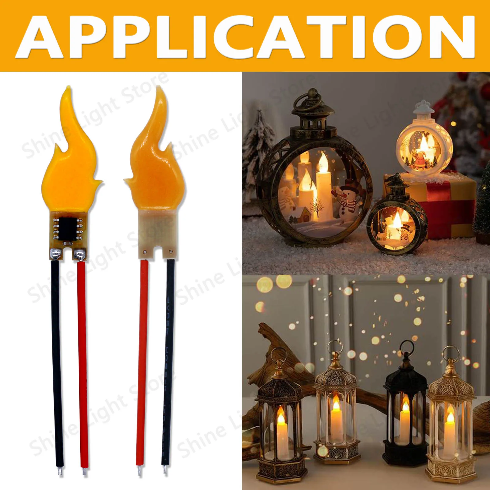 Cob LED Candle Flame Lamp DC3V 5V LED Strip Wire Welding Home Wedding Restaurant Decoration Lights Bulb Accessories