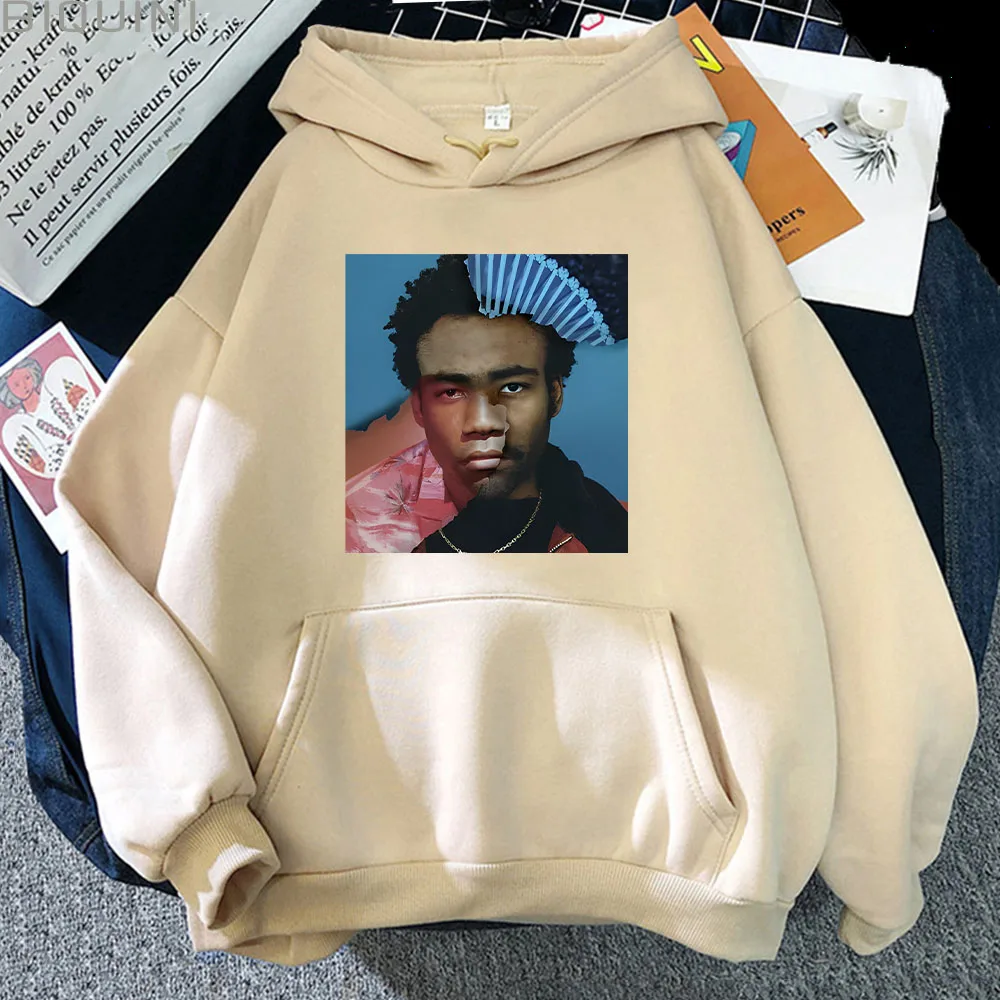 Childish Gambino Printed Hoodie New Fashionable Sweatshirt Velvet Long Sleeved Men Women Clothing Moletom Casual Unisex Hoody