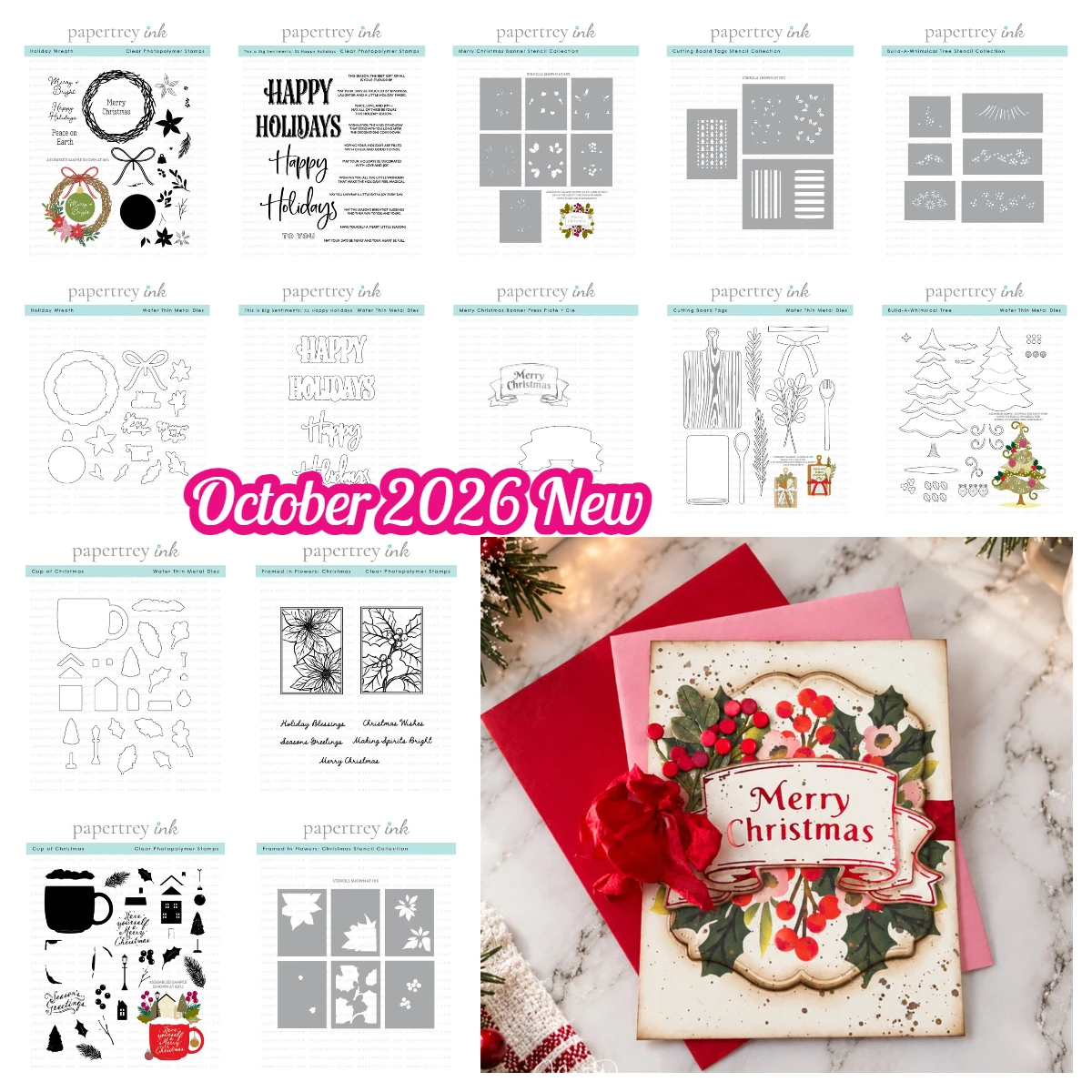Neu: Blooms Holiday Bouquet Metall-Stanzformen, Stempel, Schablonen für Scrapbooking, Album, Prägung, DIY-Papierkarten-Dekoration
