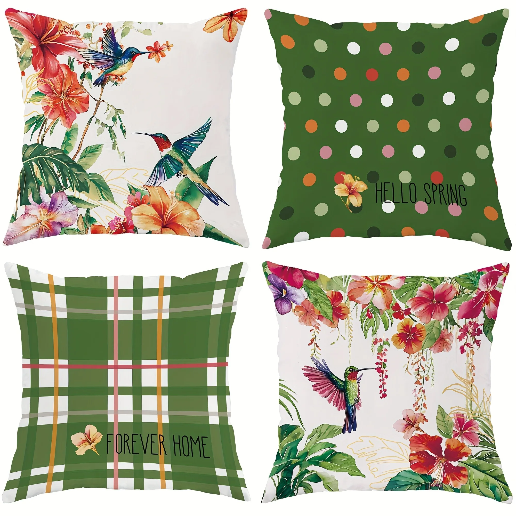 

Simple Black and White Floral Pattern Pillowcase Bedroom Living Room Sofa Home Decoration Polyester Cushion Cover with Zipper