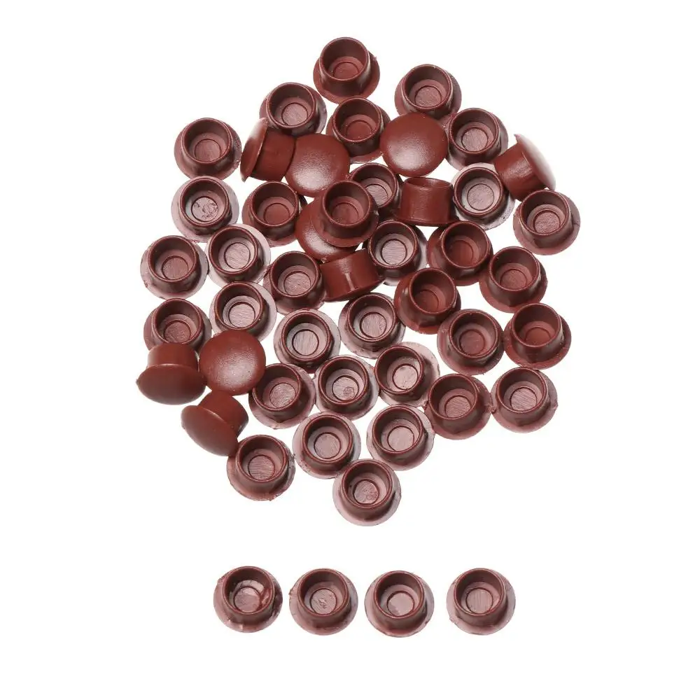 50Pcs Practical Exterior Hardware Drill Hole Plug Protective Cap Dust Plug Stopper Furniture Hole Covers Screw Decor