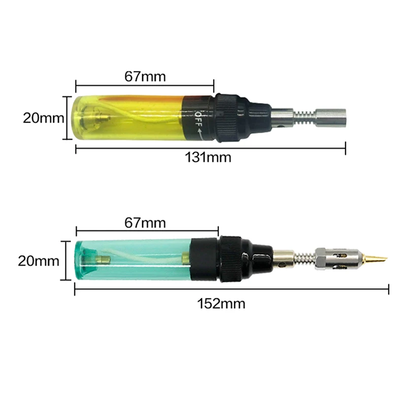 Imagem -06 - Kit Ferro de Solda Portátil Welding Pen Burner Blow Torch Gás Cordless Butano Dica Faça Você Mesmo 1300 Celsius 8ml em 1