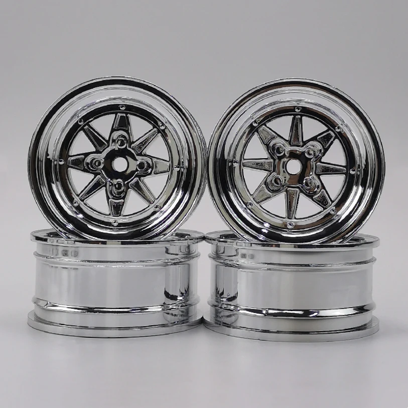 4pcs 3mm Offset RC Car 1/10 Scale Plastic Wheels Rims Drift On road Touring Model Hobby