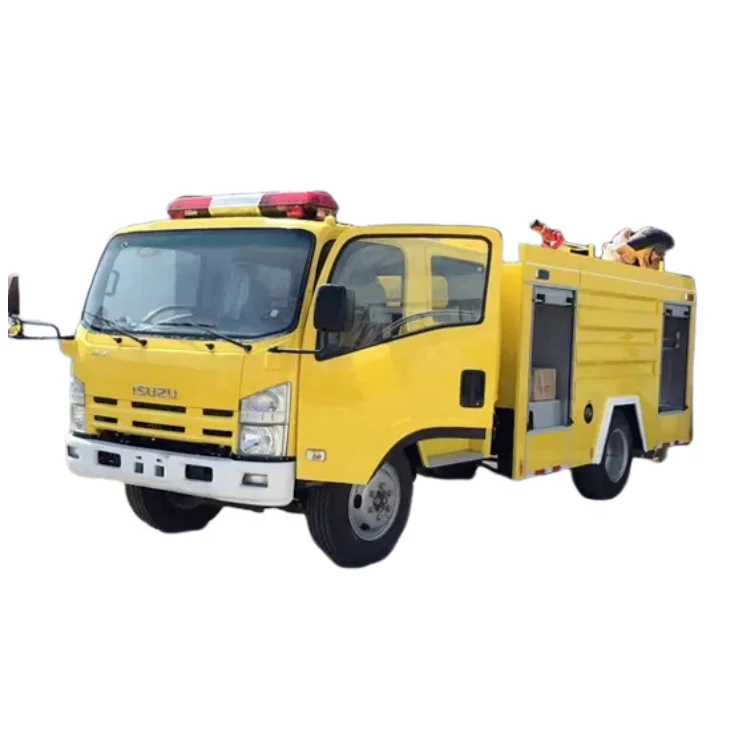 Small Isuzu ELF 3000liters Water and 1m3 Foam Foam Tank Fire Engine Fire Truck for Sale