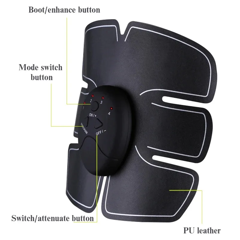 EMS Wireless Muscle Stimulator Buttocks Hip Massager ABS Smart Fitness Abdominal Trainning Electric Weight Loss Stickers Unisex