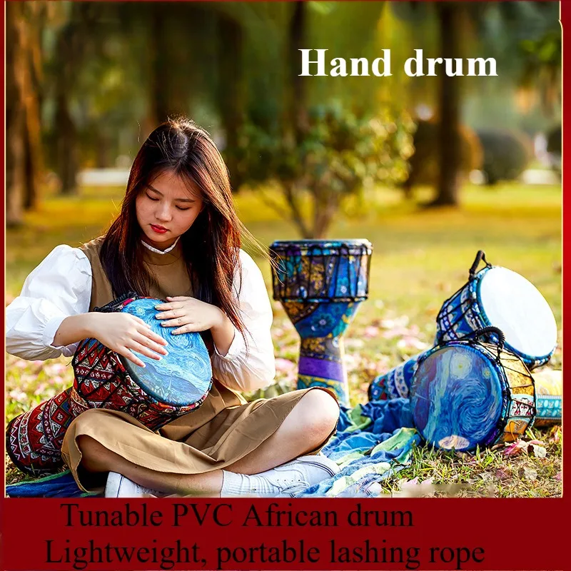 

African Drum Adults Beginning Learner Musical Percussion Instruments 12inches Professional Hand-made Drums Teaching Accessories