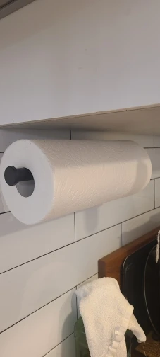 Kitchen Paper Towel Holder Adhesive Tissue Hanger Toilet Roll Paper Dispenser Cabinet Storage Napkin Rack Bathroom Accessories photo review