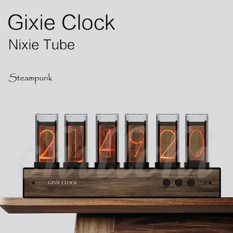 Personalized Creative Desk Clocks Available Glow Tube DesktopTable Clocks Retro Elegant Clocks Minimalist Watches Indoor Decor