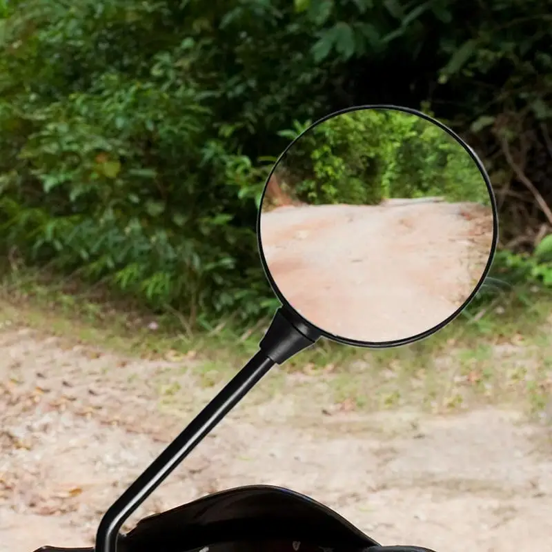 Motorcycle Mirrors 2PCS Adjustable Rotation Safety Rear View Mirrors Motorcycle Mirrors For Clear Vision Heavy Duty Motorbike