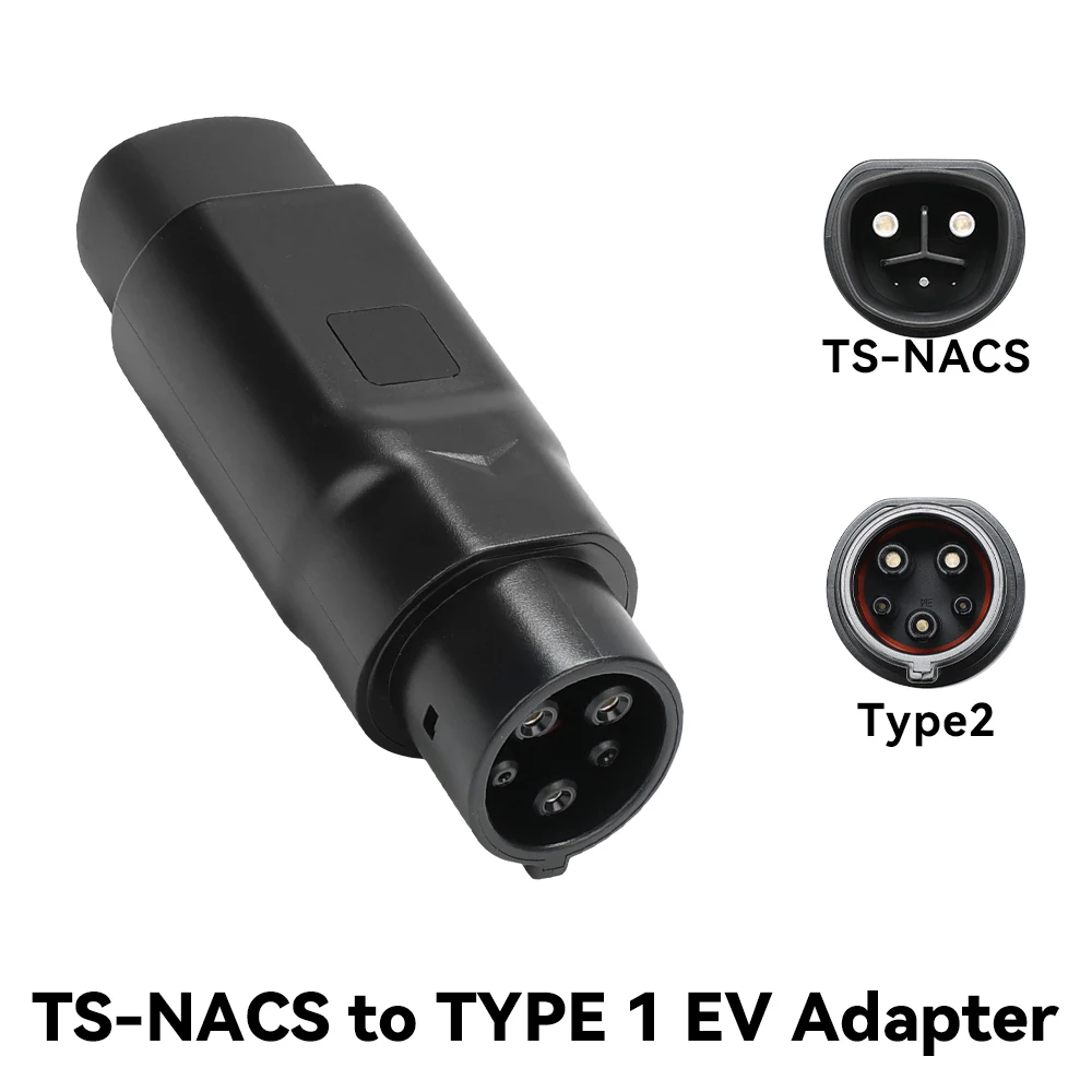 JDMEX TS-NACS  to Type1 EV Charging Adapter TS-NACS To SAE J1772 1500V 32A Electric Vehicle Charging Adapter Convertor