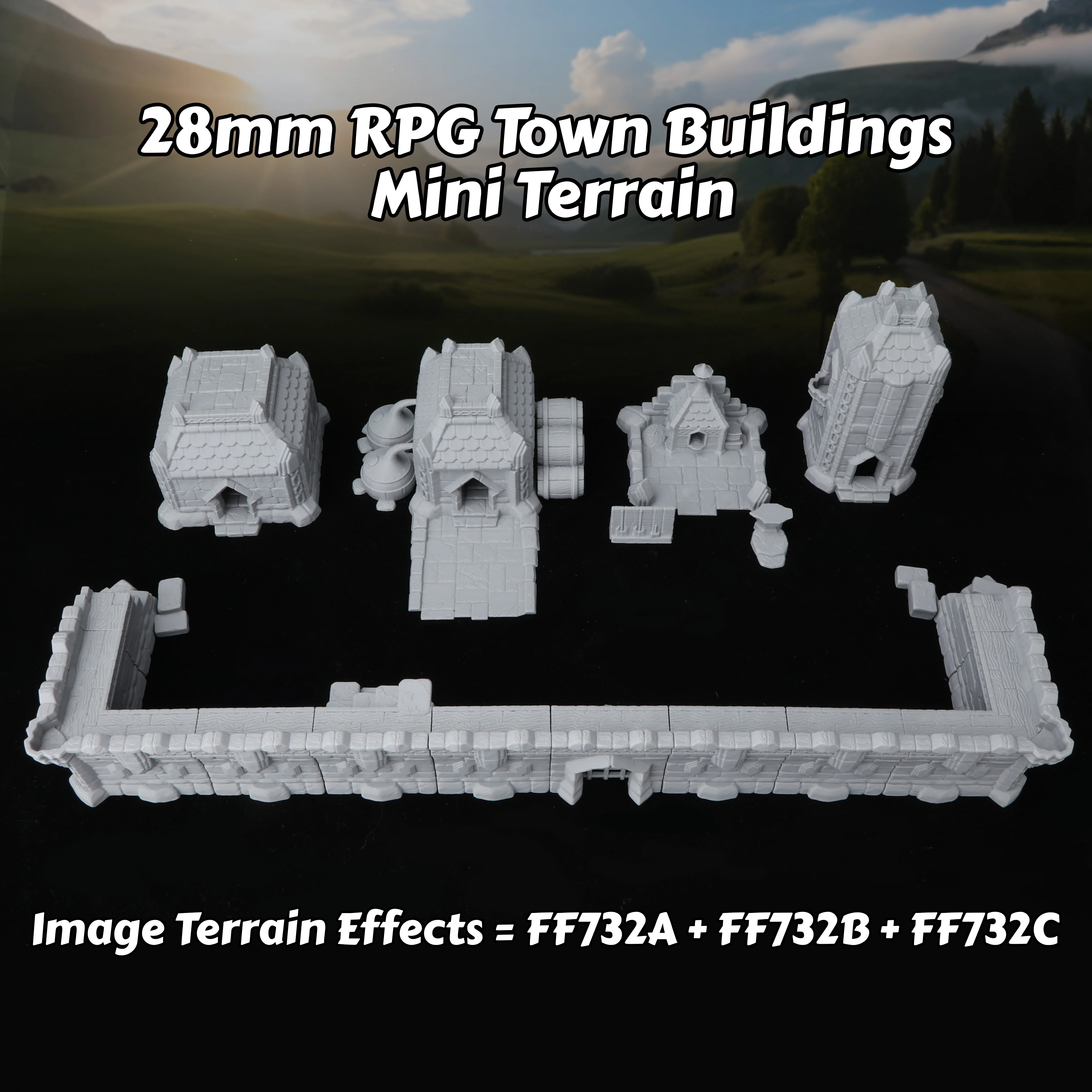 Set de Miniaturas de Edificios - Board Game Rpg reseña y precio