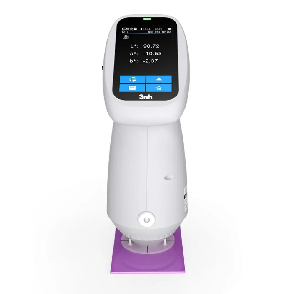 Portable Rechargeable Colorimeter Chromometer Handheld Spectrophotometer Color Meter Auto Calibration Color Difference Tester