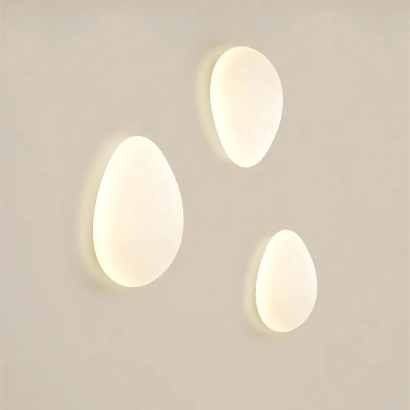 Imagem -05 - Pebble Wall Lamp For Living Room Hotel Background Quarto Cabeceira Corredor Decoração Iluminação Interior Wall Sconce