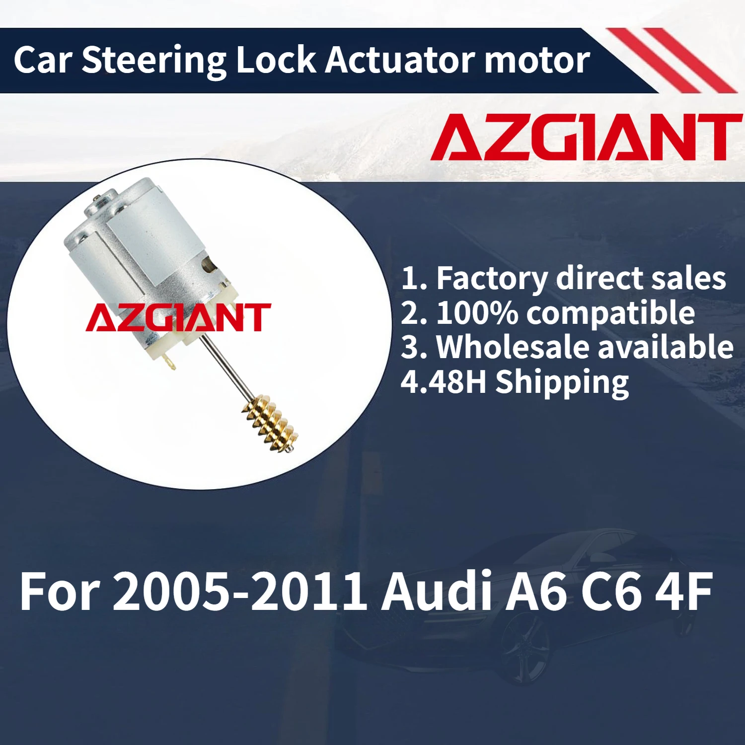 

For 2005-2011 Audi A6 C6 4F AZGIANT Car Steering Lock Actuator motor Brand new high-quality replacement parts 100% compatible