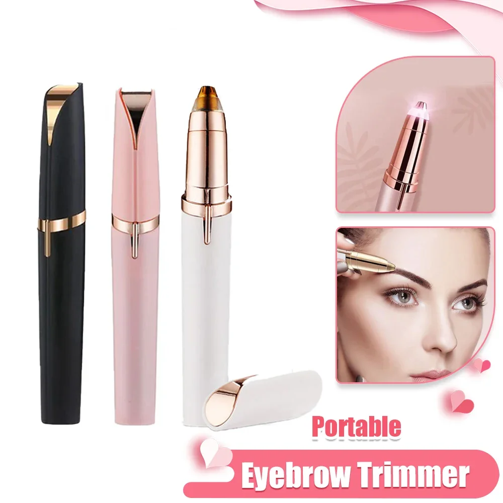 Mini Hair Remover Electric Eyebrow Trimmer Women's Shaver Portable Eyebrow Shaper Shaver Body Face Shaving Machine Beauty Tools