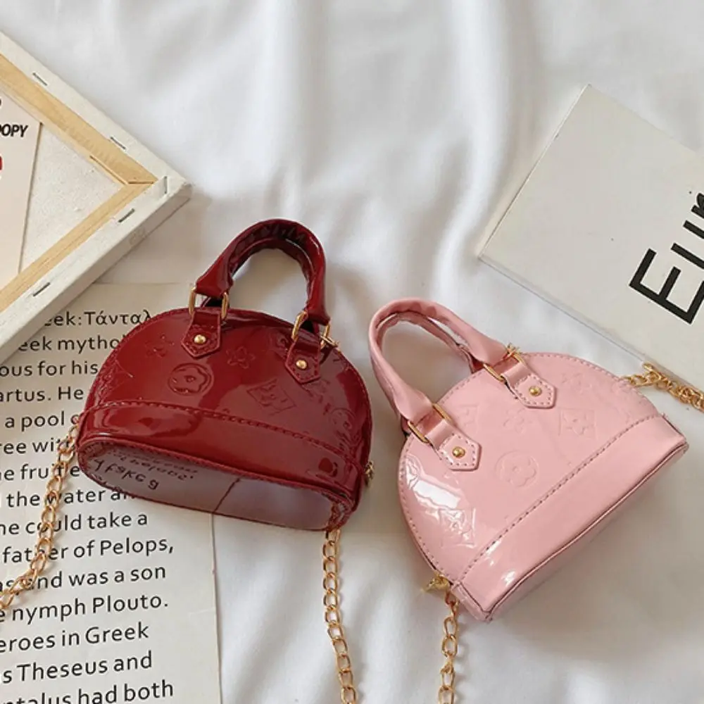 Kids Fashion Handbag PU Mini Shoulder Bag Small Satchel Coin Wallets Little Girls Chain Crossbody Bag