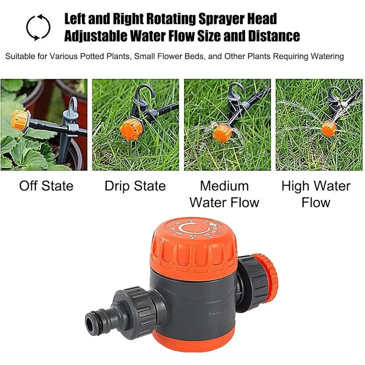 Automatic Watering Timer, Knob Type Timed Irrigation Mechanical Controller, Intelligent Timed Spraying Timer