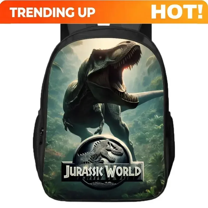 Custom Bag Animal World Tyrannosaurus Rex Dinosaur Double Layered Boys And Girls Backpack Primary And Secondary School Student B