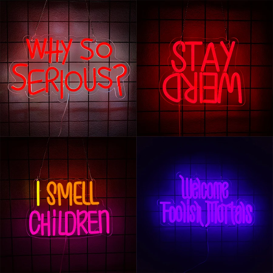 Neon Sign Of Haunted House, Colorful Letter Icon, Usb Powered, Used For Room, Bar, Horror Space, Man Cave, Halloween Decor.