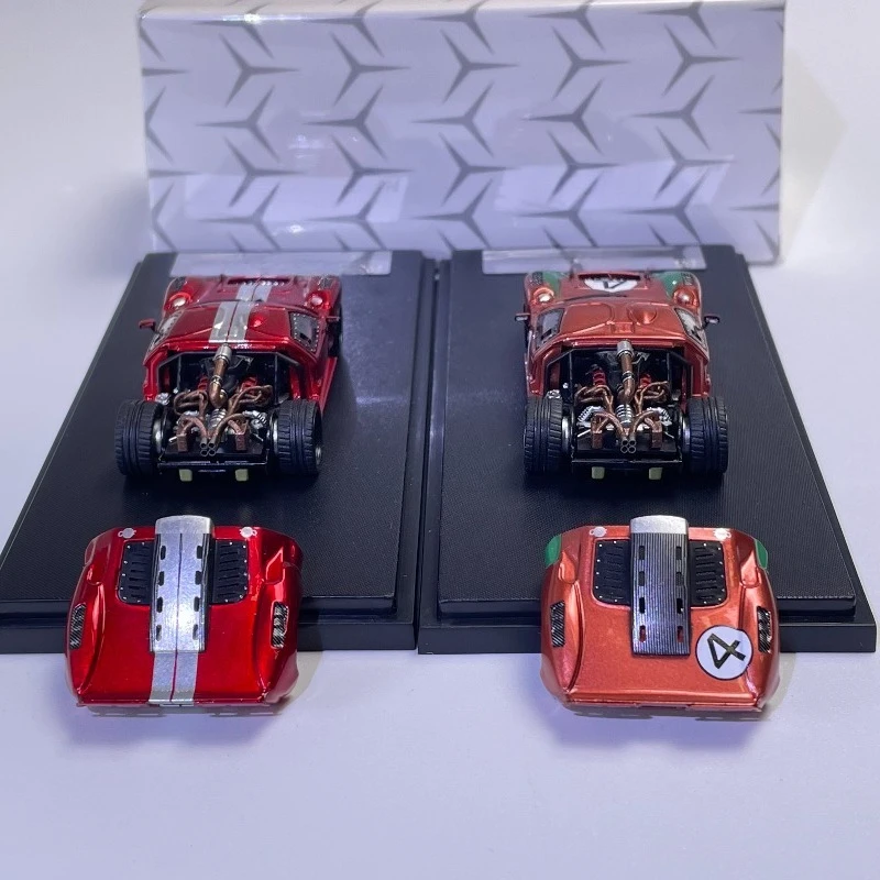 for RM Rhino, Ford GT40 Le Mans Limited 399 1:64 Alloy Car Model Collectible Ornament Simulation
