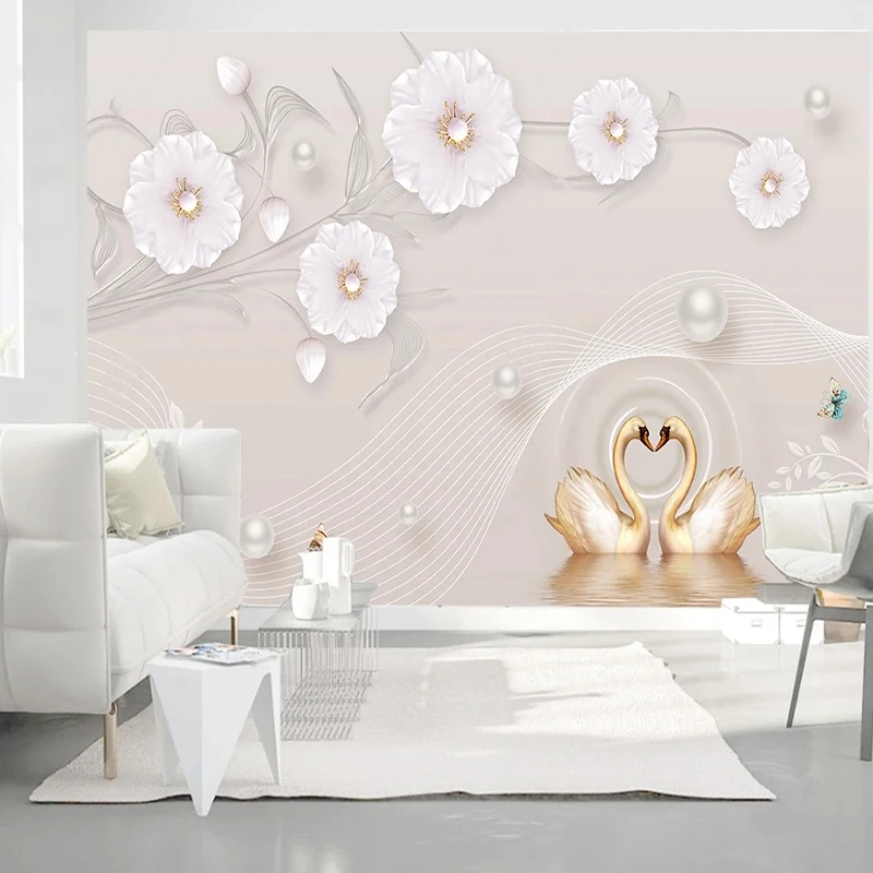 3D Relief Pioen Sieraden Bloemen Foto Behang Muurschildering Woonkamer Slaapkamer TV Bank Achtergrond Muur Woondecoratie 3D Wanddoek