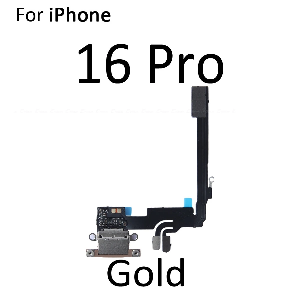 Charger Plug USB Dock Connector Charging Port Flex Cable For iPhone 16 Plus Pro Max Repair Parts