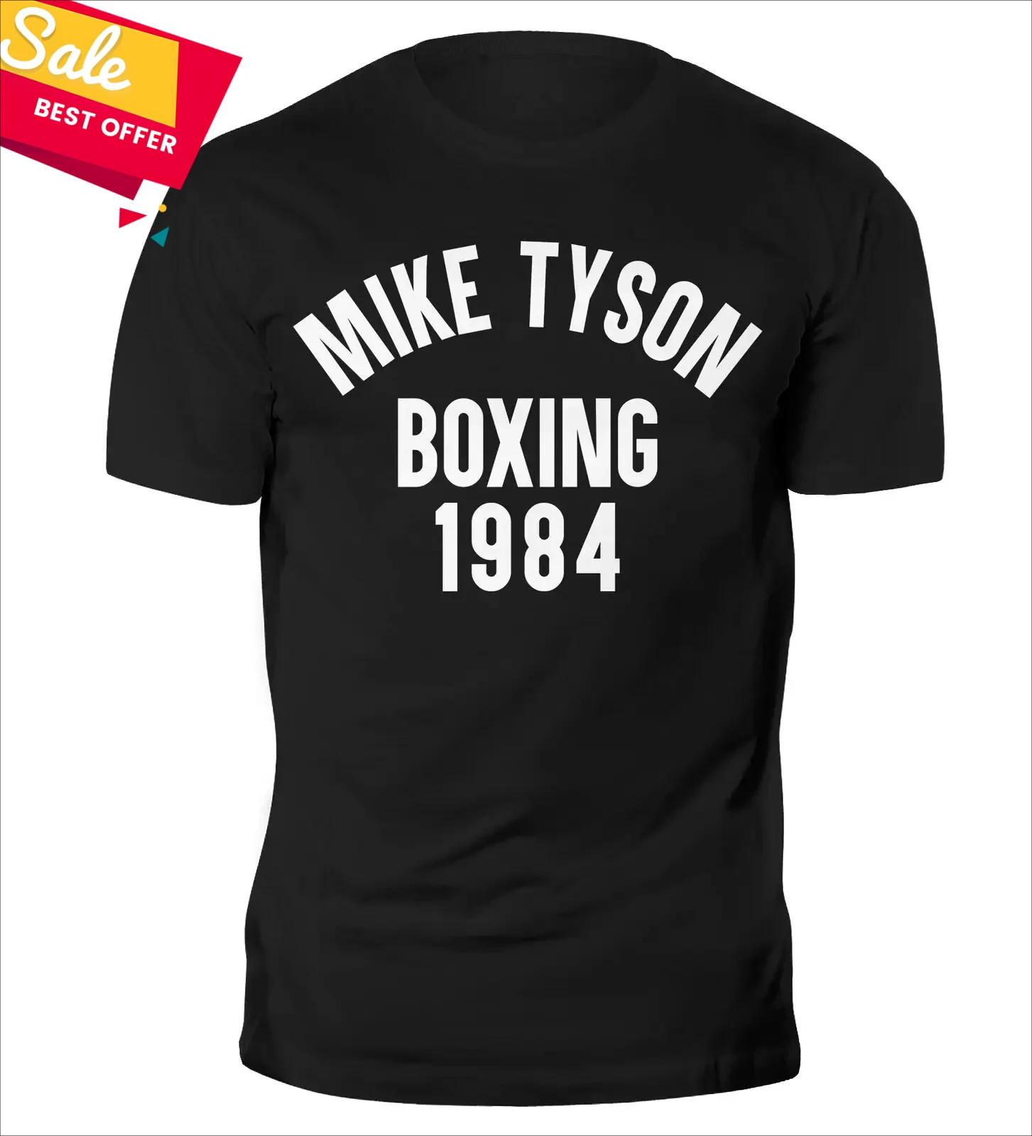 Classic Iron Mike Tyson Boxing 1984 Gym Training T-Shirt 100% Cotton O-Neck Summer Short Sleeve Casual Mens T-shirt Size S-3XL