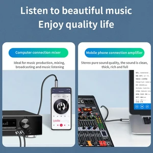 كابل الصوت محول AUX لمكبر الصوت للخلاط ، 6.5 6.5 ملم ، مقبس لمكبر الصوت الاستريو ، 3.5 ملم ، 6.5 ملم ، TRS 10 قضيب قابل للتمديد للمبيعات الرئيسية 3 أمتار - No6