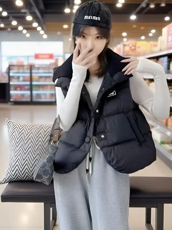 

Женский хлопковый жилет, легкий осенне-зимний новый модный жилет небольшого размера с подплечниками Jaet, элитный бренд