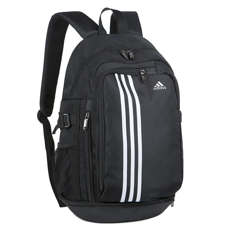 Adidas Originals Classic Large-capacity Polyester Jersey Outdoor Sports Zipper Closure School Bag Backpack Backpack Unisex