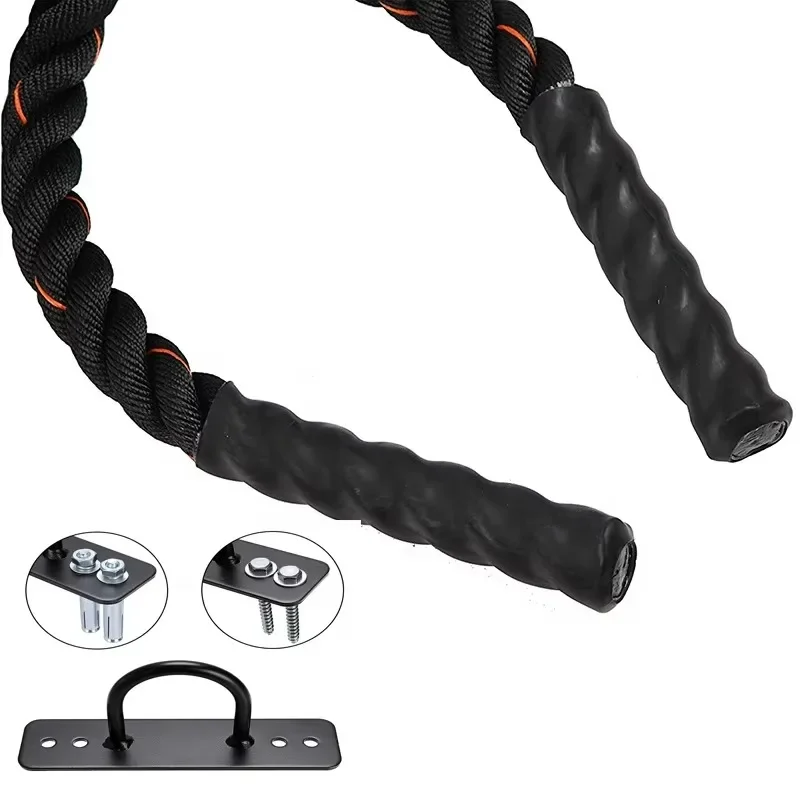 

Weighted Battle Rope For Gym Exercise Fitness Training And Full Body Strength Building Workout