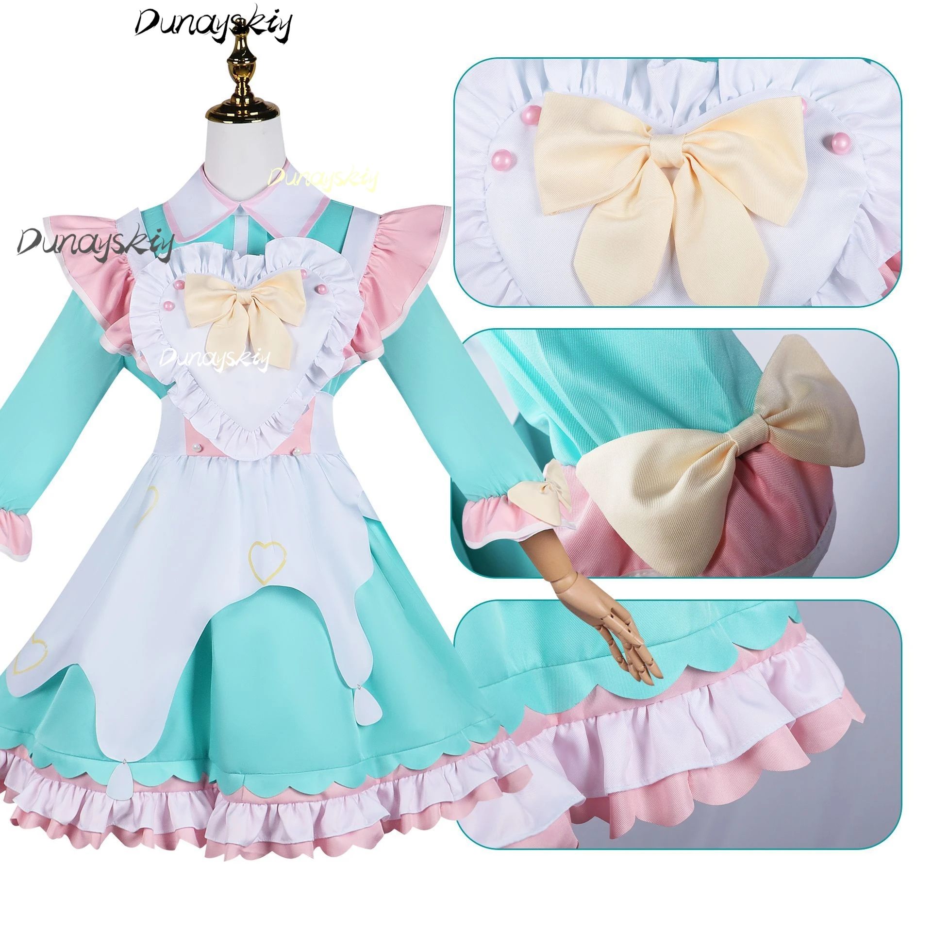 Needy Girl KAngel Ame Chan แม่บ้าน COSPLAY ชุดวิกผมชุด Needy Girl Overdose อะนิเมะบทบาทเล่น Lolita ชุดที่กําหนดเอง