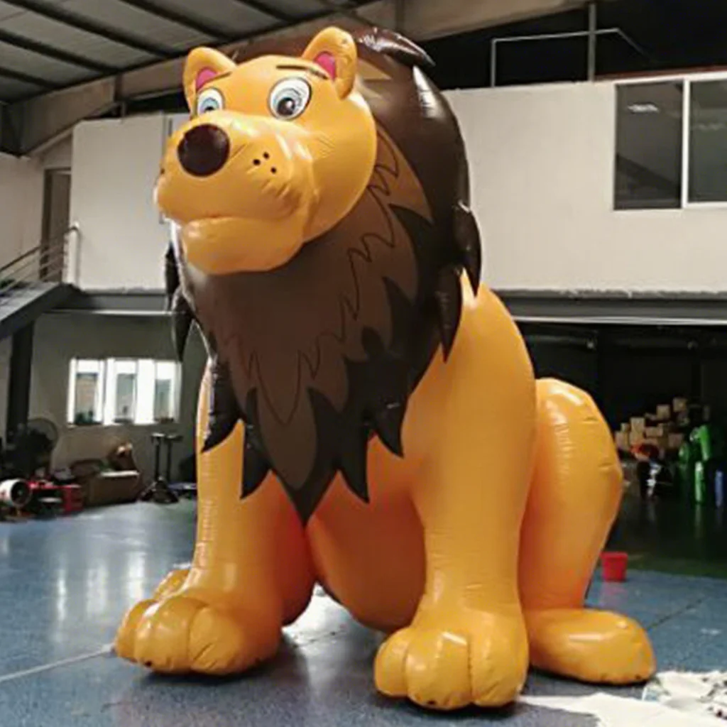 5m High PVC Material Giant Inflatable Lion Eye Cartoon Festival Event Decoration