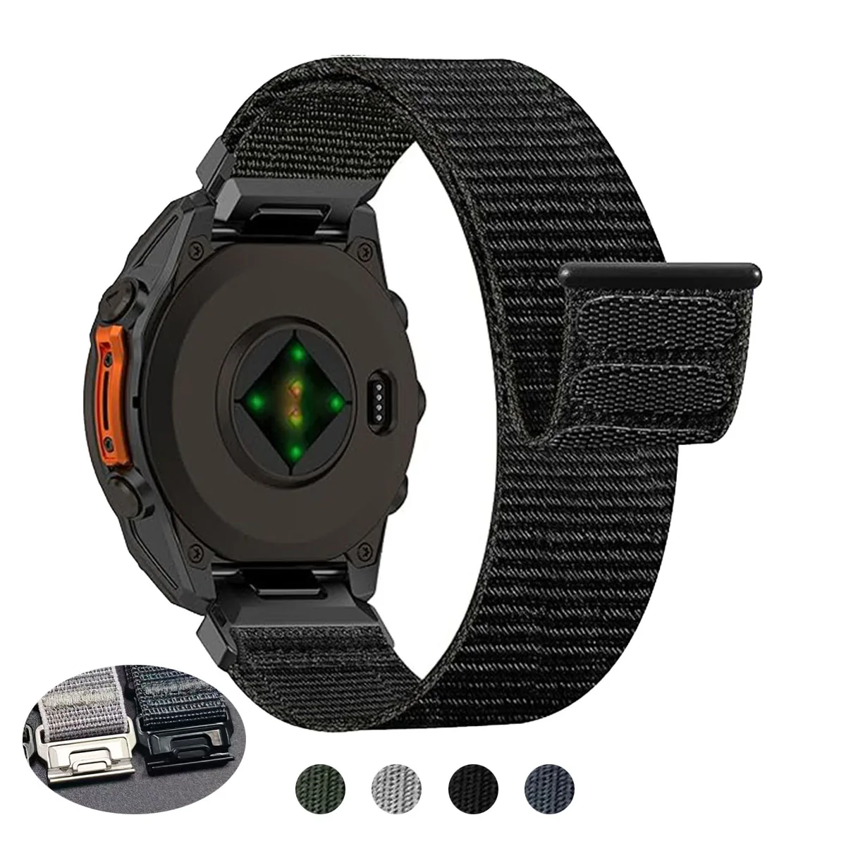 Nylon 26mm 22mm Armband für Garmin Fenix8 pro 47mm 51mm 7X 7 6X/Quatix 8 Uhrenarmband Forerunner 970 965/Descent Mk3i Armband Gürtel