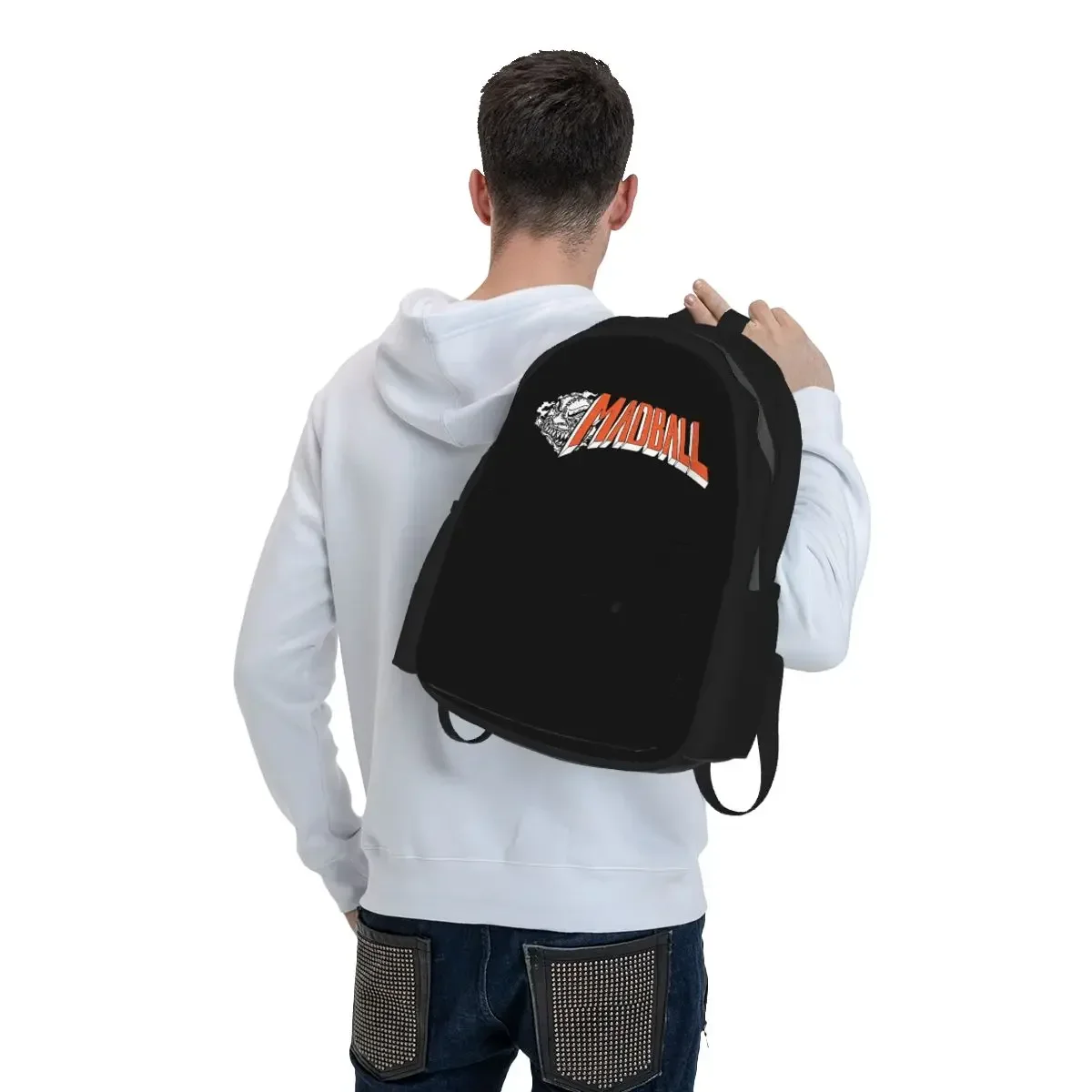 Madball Sticker Backpack Boys Girls BookBag Children School Bag Computer Shoulder Bags for Men Women