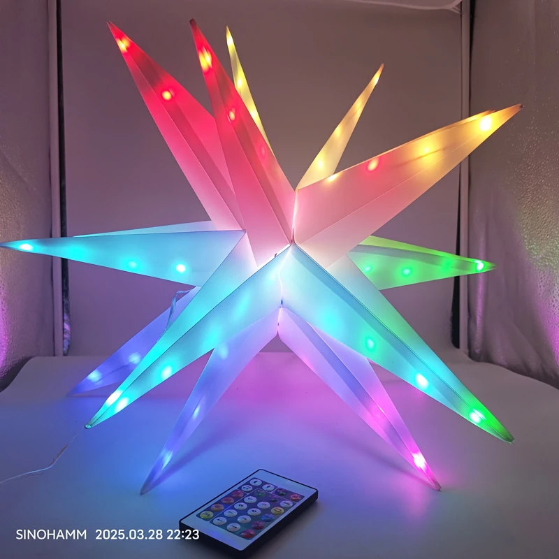 Explosive Starburst Night Light Bluetooth APP Control RGB Christmas Decoration Lamp Light Outdoor Waterproof  for Tree,Garden