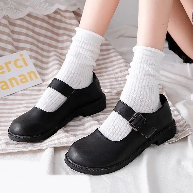 

Милые белые хлопковые носки в стиле Лолиты, милые носки принцессы с рюшами Jk, милые полосатые носки в стиле аниме для косплея, короткие носки в стиле Харадзюку