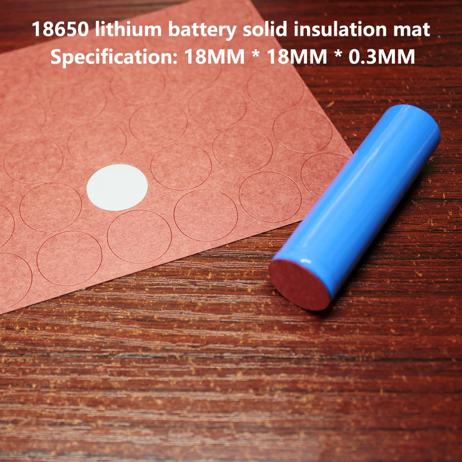 100pcs/lot 18650 Lithium Battery Negative Solid Insulation Pad 1S Youth Paper Mesh Pads Battery Parts Assembly DIY