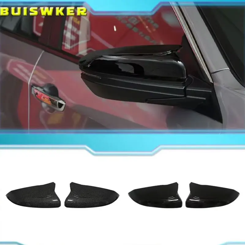 

Накладки на боковые зеркала заднего вида в форме рога из ABS-пластика под карбон для Honda Civic 10-го поколения 2016-2020 годов