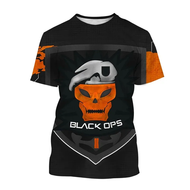 Popular Shooting Games Summer Fashion Creative Design Patterns 3D Printing Stimulating Trendy Cool Personalized T-shirt