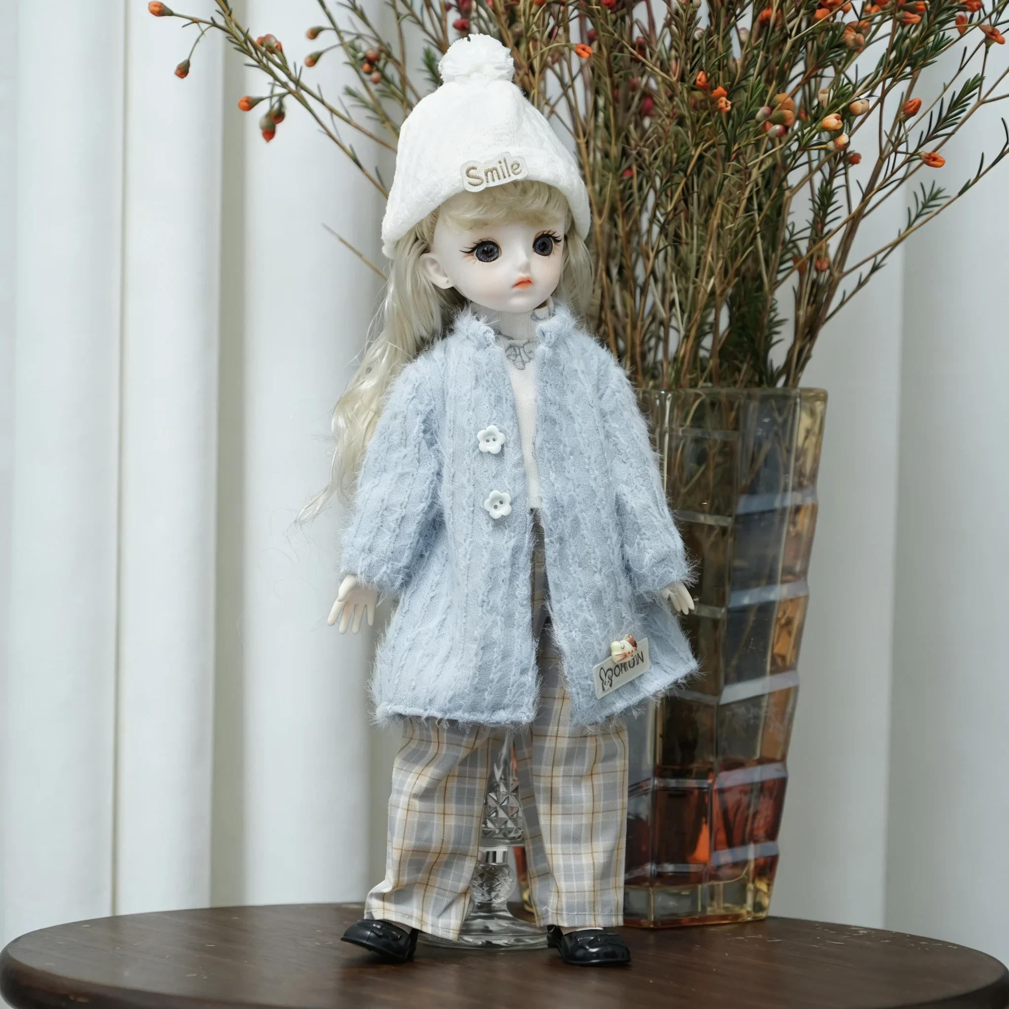 1/6 BJD Doll 28cm 11 Inch Multi-joint Moveable Full Set Outfit Cute Girl Dress Up Toy Desktop Photography Decor Birthday Gift