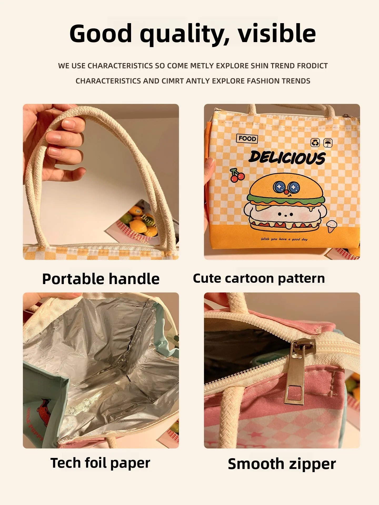 thiened-folha-de-aluminio-lancheira-saco-portatil-bolsa-bonito-estudante-escritorio-trabalhador-refeicao-paage-bento-saco-de-armazenamento-de-alimentos