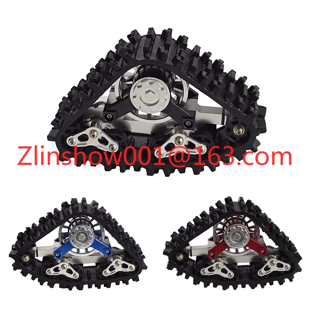 1/10 Scale Steel Reinforced Track Wheels with Snow Tires Upgrade Parts for 1:10 RC Crawler TRX-4 for Boys